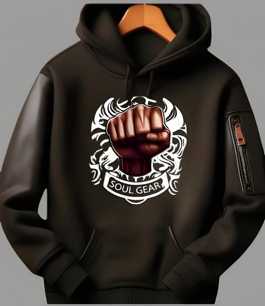 Soul Gear Luxe Leather Sleeve Hoodie